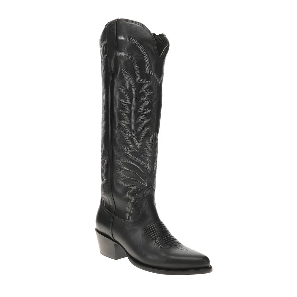 Abby Embroidered Pointed Toe Cowboy Boots