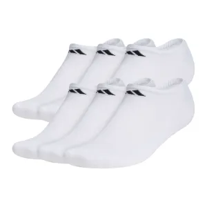 Adidas - Men's Athletic Cushioned No - Show Socks (6 Pack) - White / Black