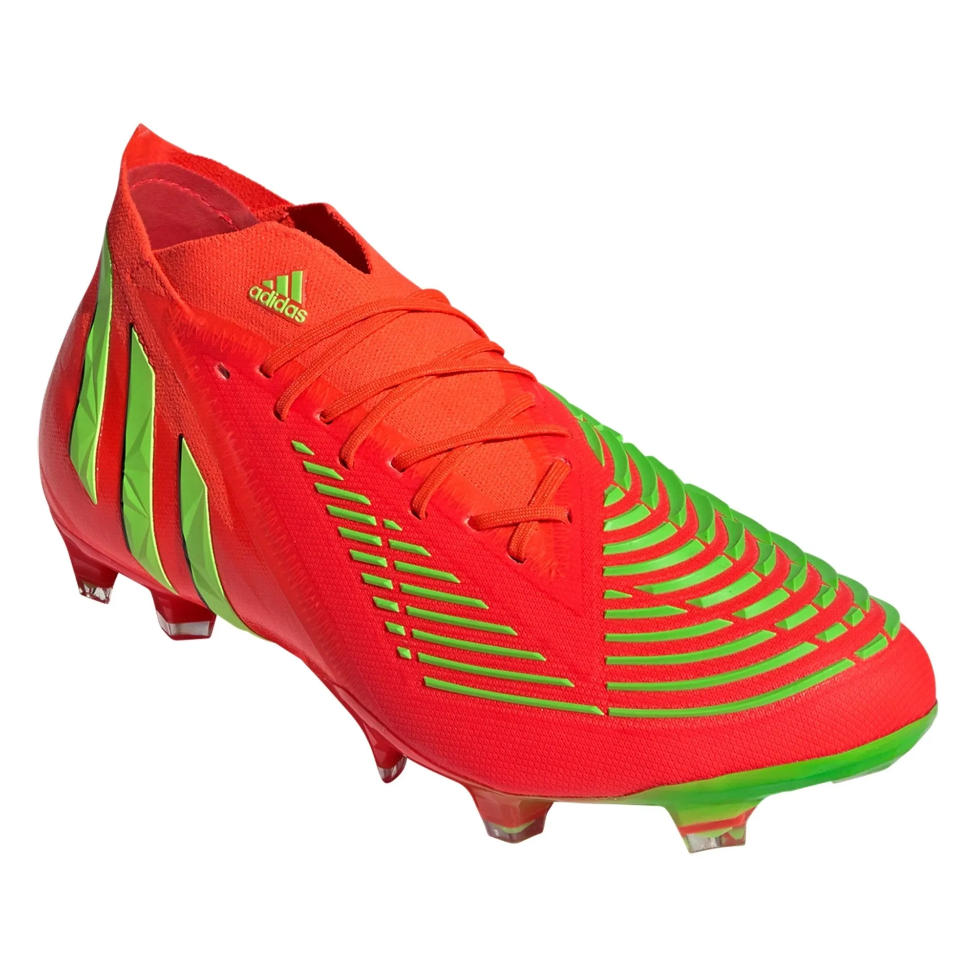adidas Predator Edge.1 FG Firm Ground Soccer Cleat - Solar Red/Solar Green/Core Black