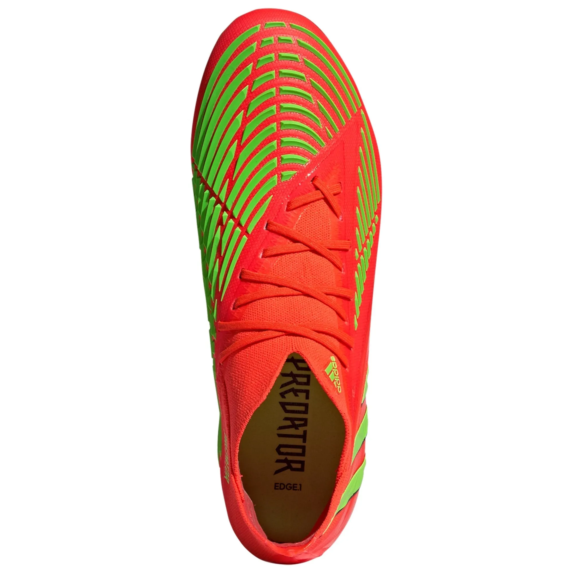adidas Predator Edge.1 FG Firm Ground Soccer Cleat - Solar Red/Solar Green/Core Black