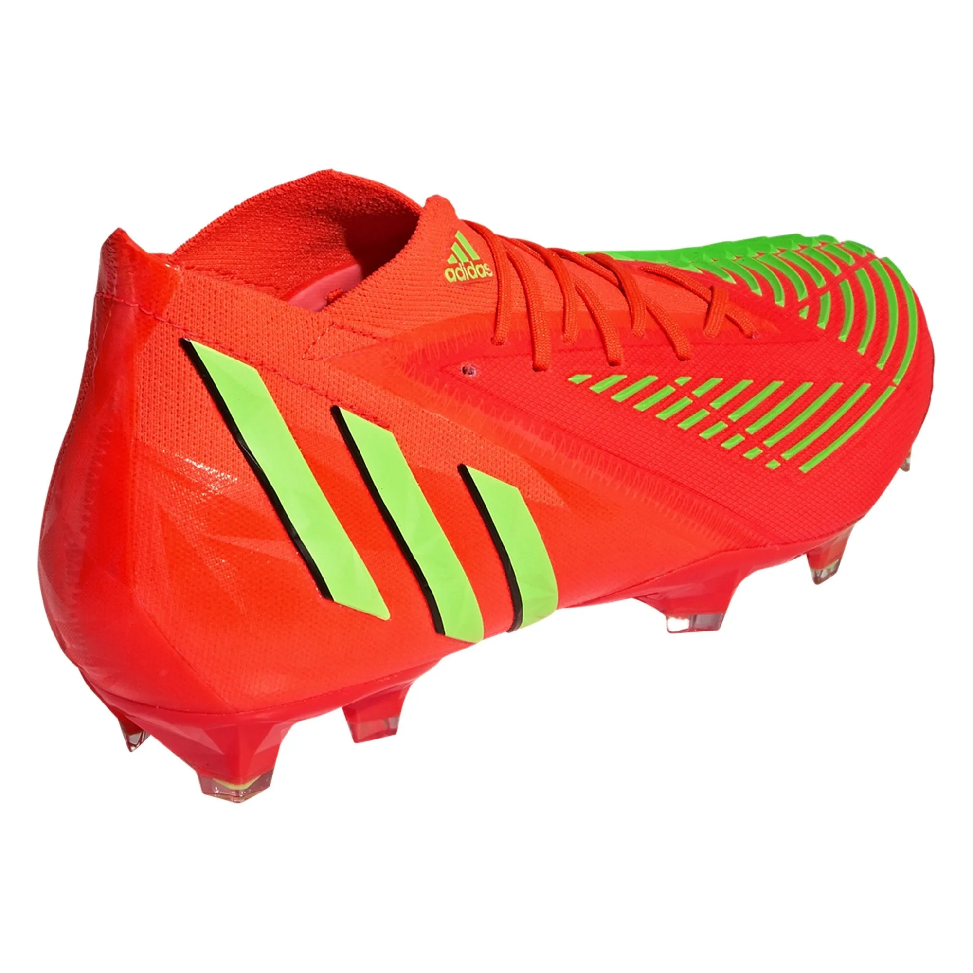 adidas Predator Edge.1 FG Firm Ground Soccer Cleat - Solar Red/Solar Green/Core Black