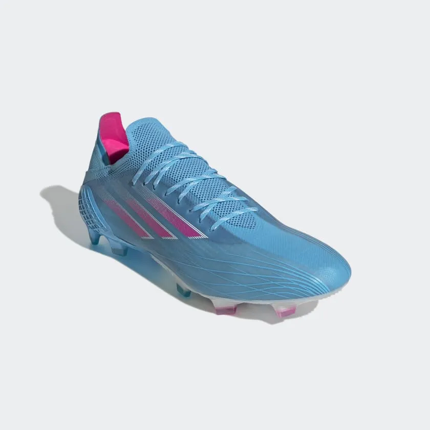 adidas X SPEEDFLOW.1 FG Soccer Cleats GW7457 BLUE/PINK/WHITE