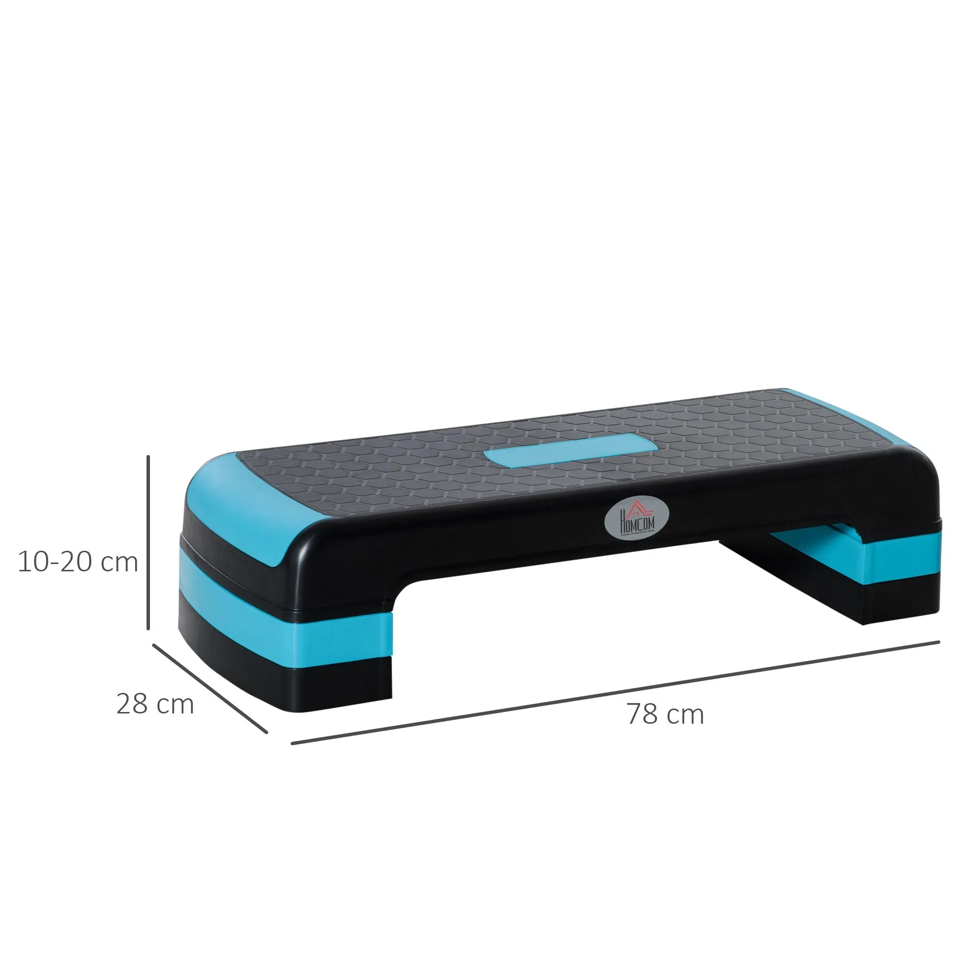 Aerobic Step 10cm 15cm & 20cm Height Adjustable Exercise Stepper Nonslip Step Board Great for Home & Office