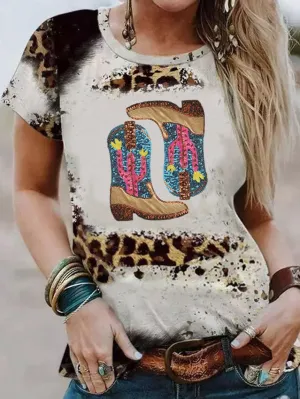 Alluring Sequin and Tie-Dye Details on a T-Shirt