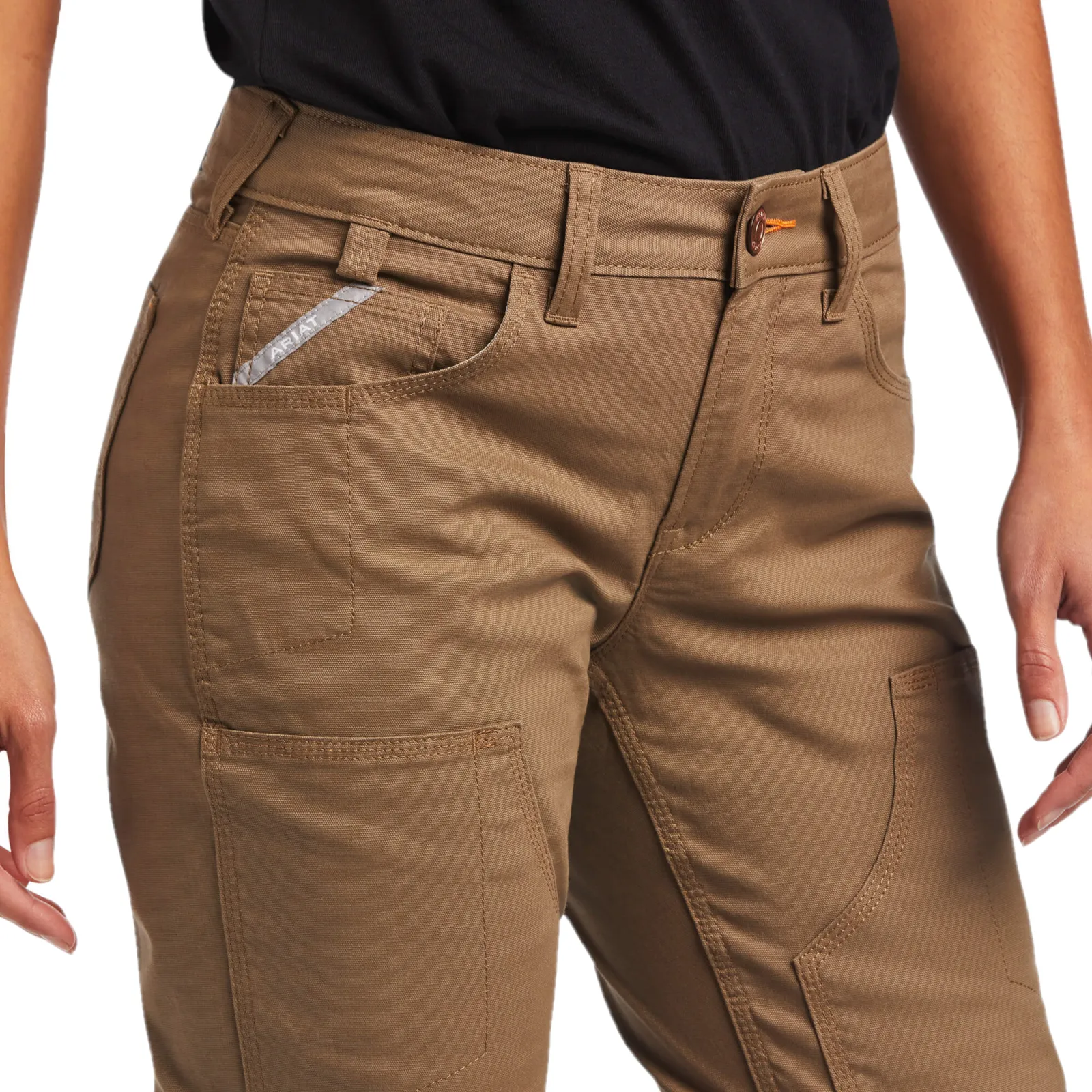 Ariat® Ladies Rebar DuraStretch™ Double Front Field Khaki Pants 10041070