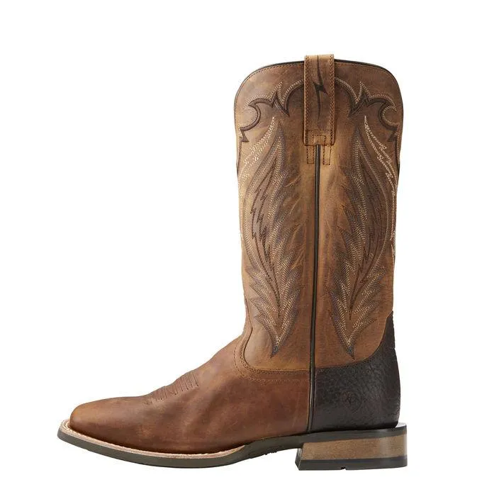 Ariat Mens Top Hand Square Toe Cowboy Boots - Trusty Tan