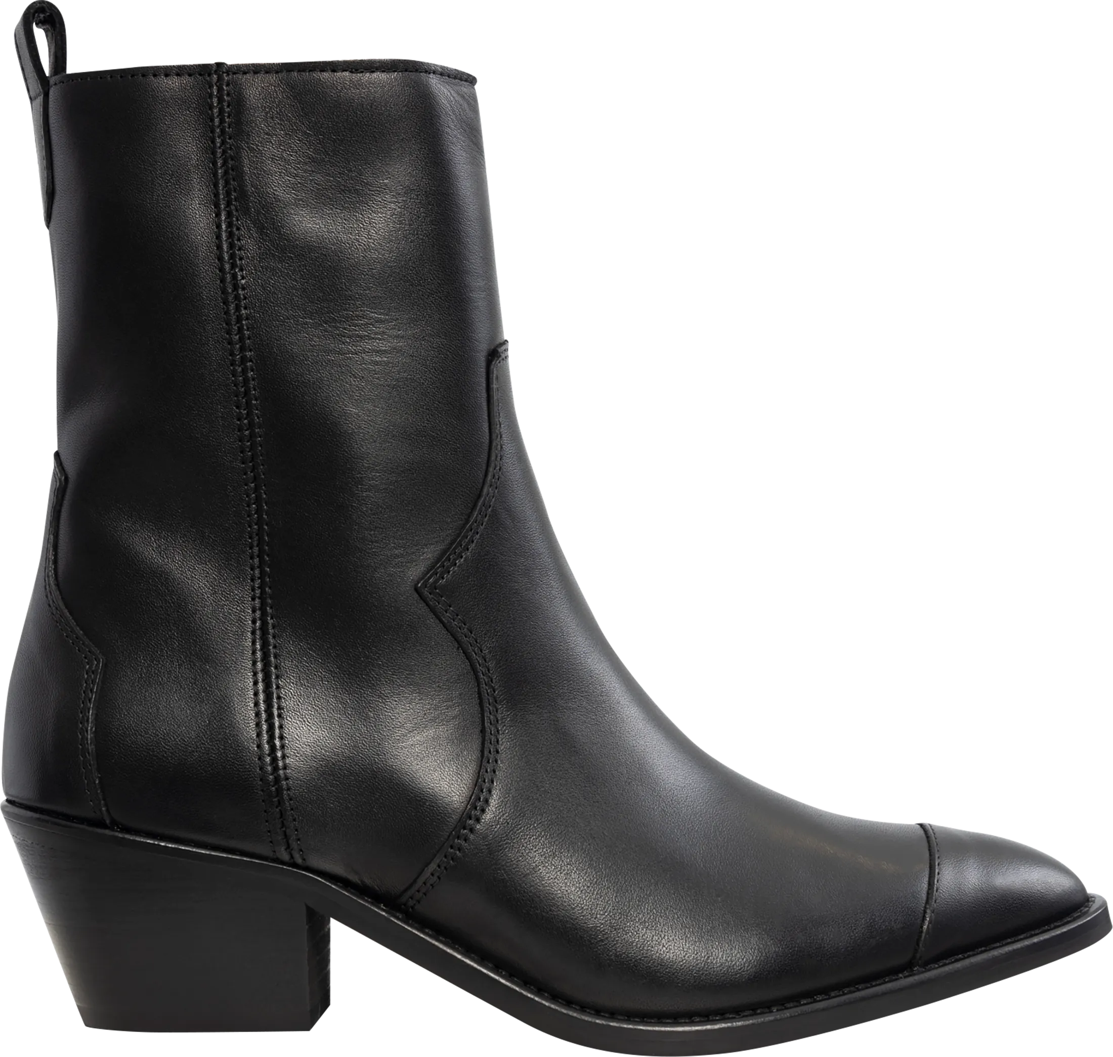 Austin Leather Ankle Boots - Black