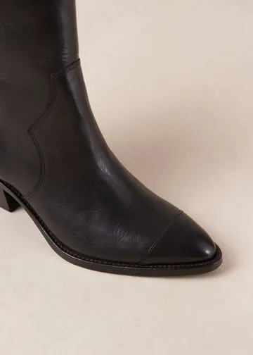 Austin Leather Ankle Boots - Black