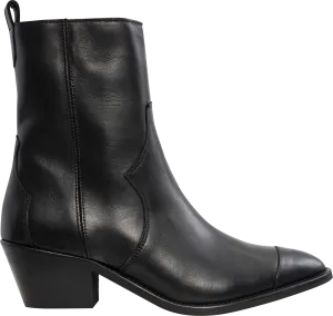 Austin Leather Ankle Boots - Black