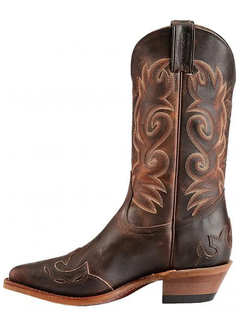 Boot Women's SO (6007) - 12" Cowboy Toe Boot with Cutouts in Laid Back Copper