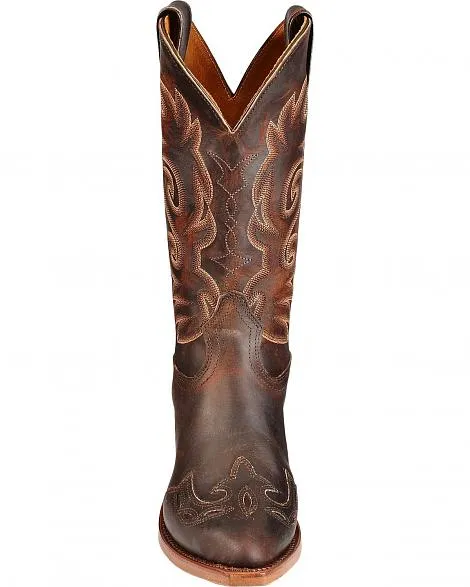 Boot Women's SO (6007) - 12" Cowboy Toe Boot with Cutouts in Laid Back Copper