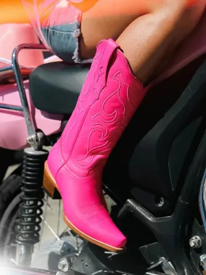 Corral Women's Z5138 Pink Fuchsia Tall Barbie Cowboy Boots