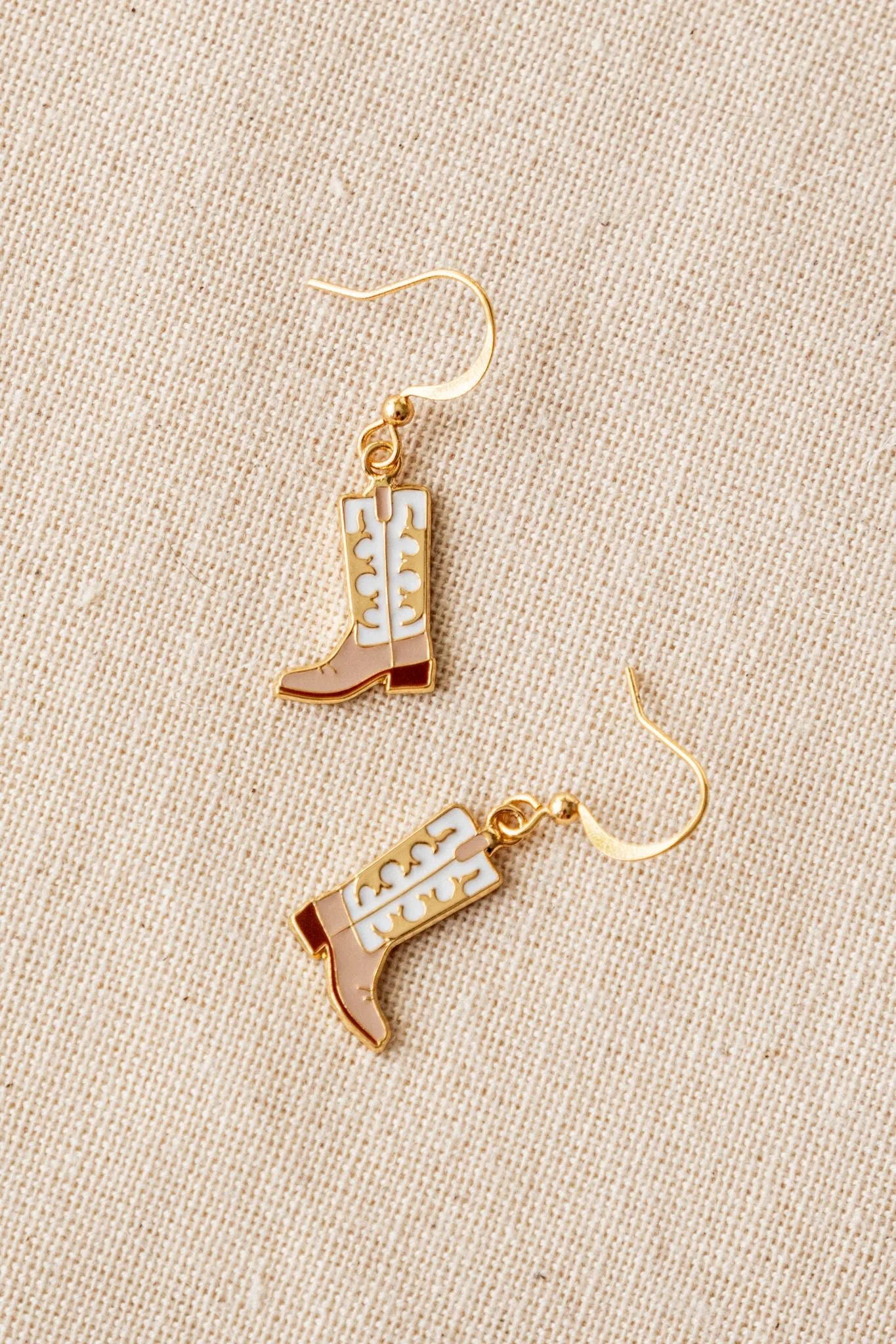 Cowgirl Boots Enamel Earrings