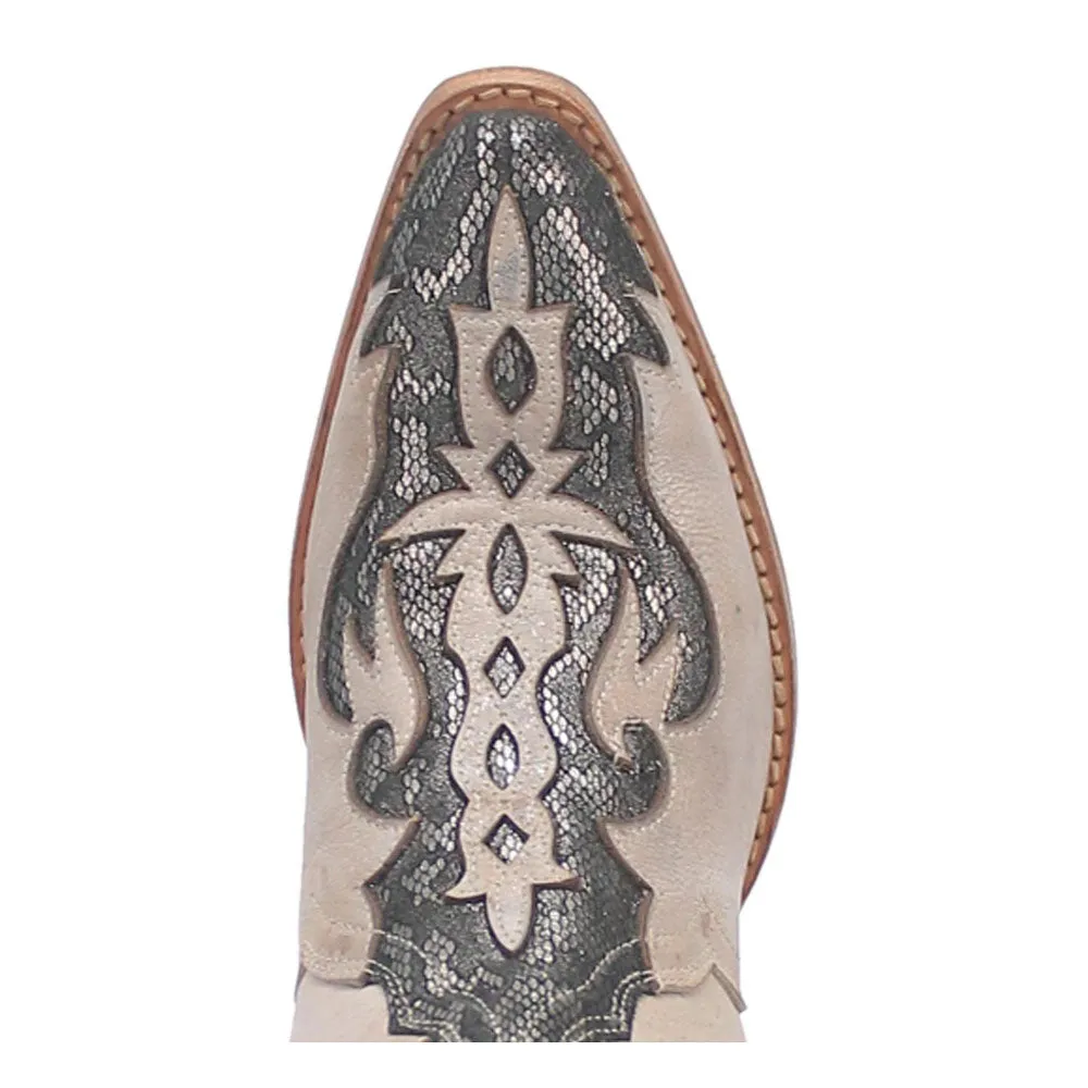 DP4208 Dan Post Ladies SHAY Western Cowboy Boot Booties- Bone