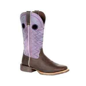 Durango Womens Dark Earth/Amethyst Leather Lady Rebel Pro Cowboy Boots