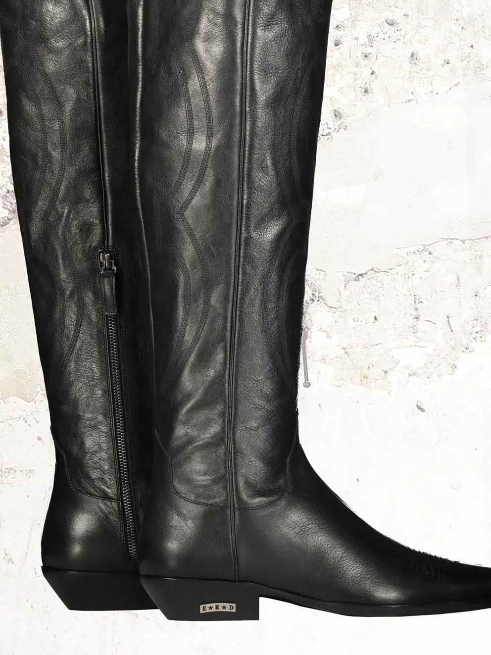 ENFANTS RICHES DÉPRIMÉS Black Cowboy Boots