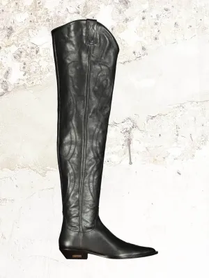 ENFANTS RICHES DÉPRIMÉS Black Cowboy Boots