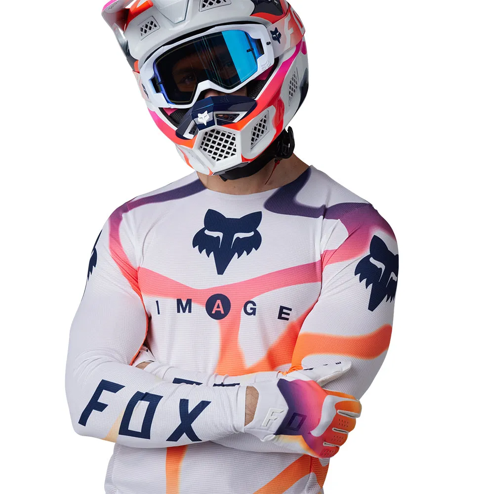 FOX FLEXAIR RYVR LE JERSEY [WHITE/NAVY]