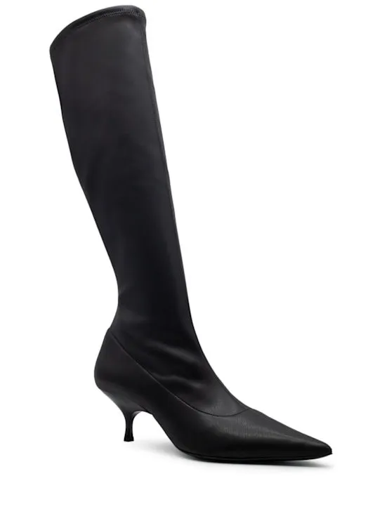 Gia Borghini   50mm Hera faux leather tall boots 