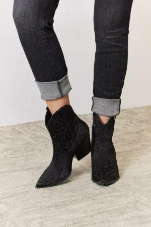 Glamorous Rodeo: East Lion Corp Rhinestone Ankle Cowboy Boots