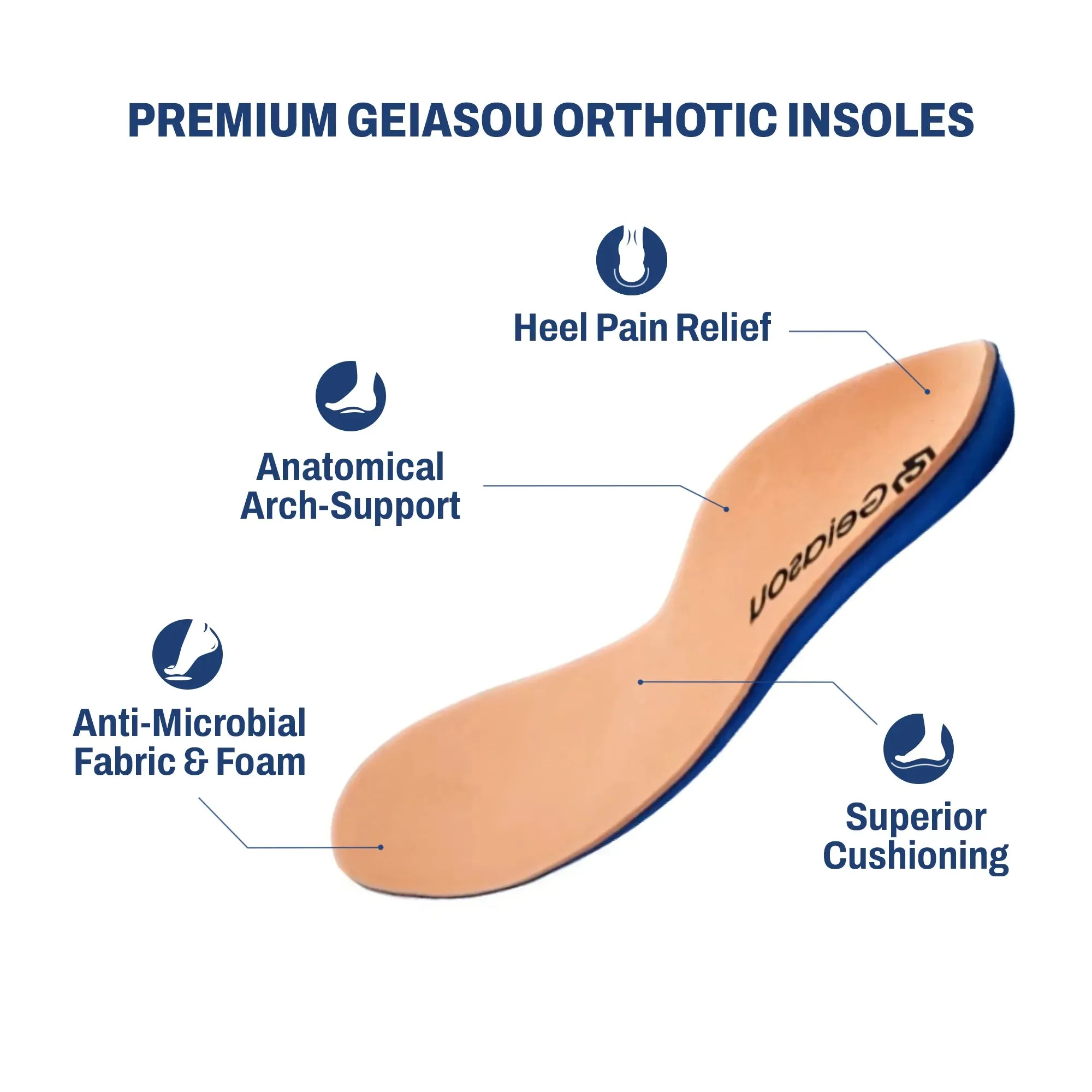 GRW Orthopedic Men Shoes Breathable Comfort Slip on Walking Sock Shoes