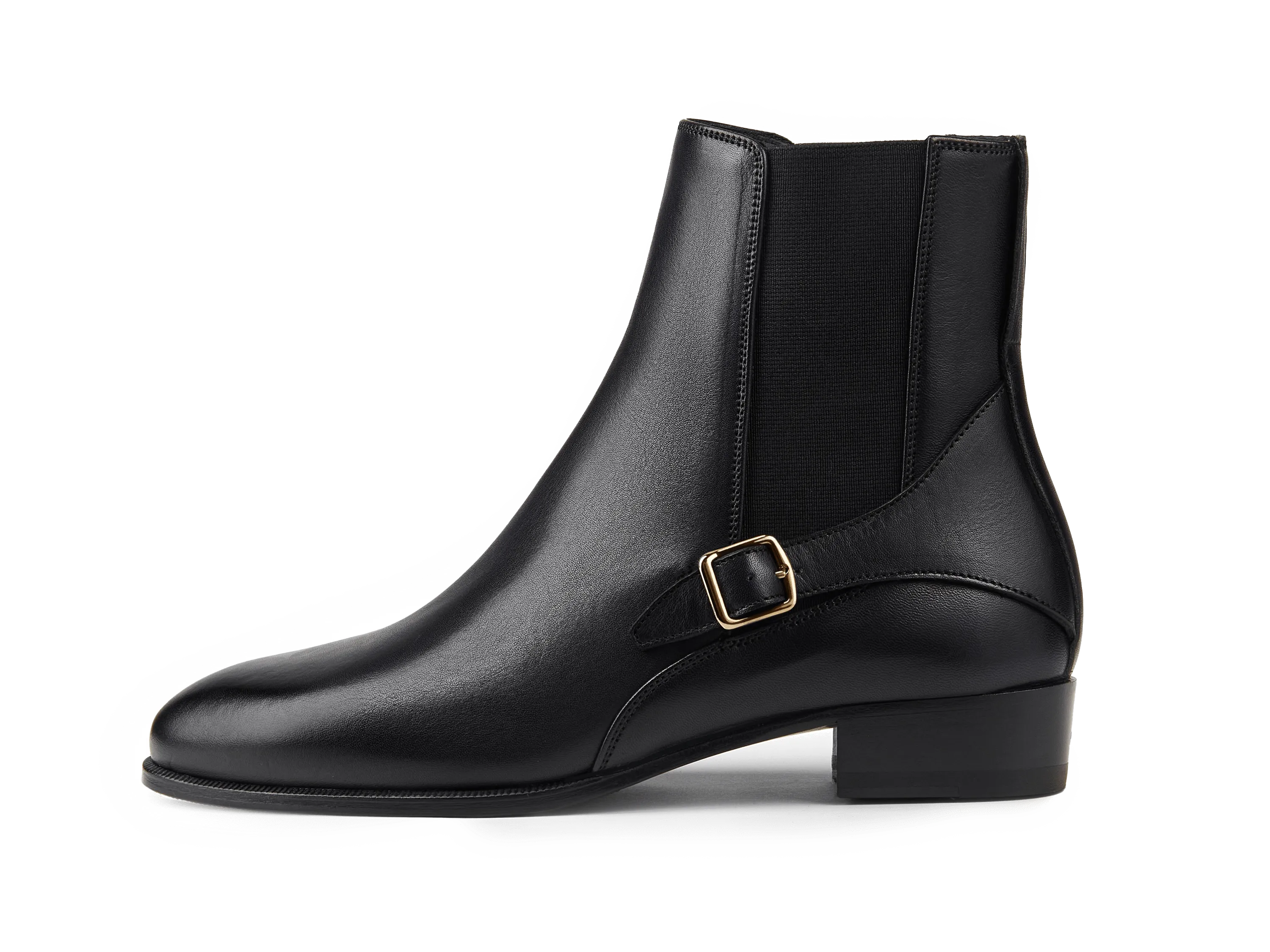 Hopper Boots in Black Dream Calf