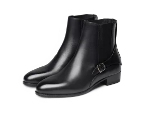 Hopper Boots in Black Dream Calf
