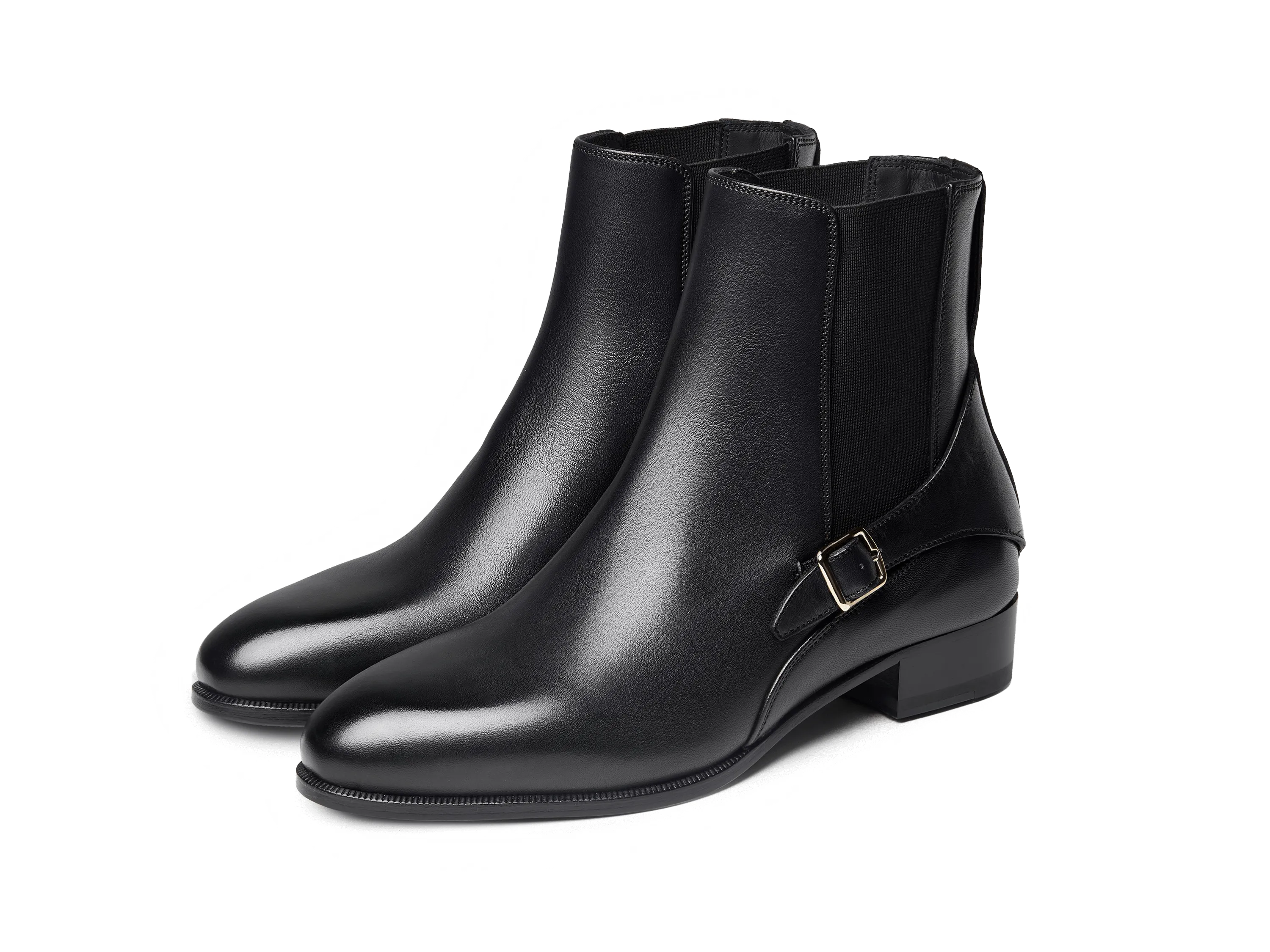 Hopper Boots in Black Dream Calf