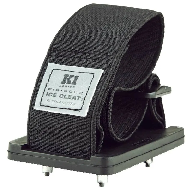 K1 SERIES MID-SOLE ICE CLEATS - HIGH PROFILE - BLACK STRAP