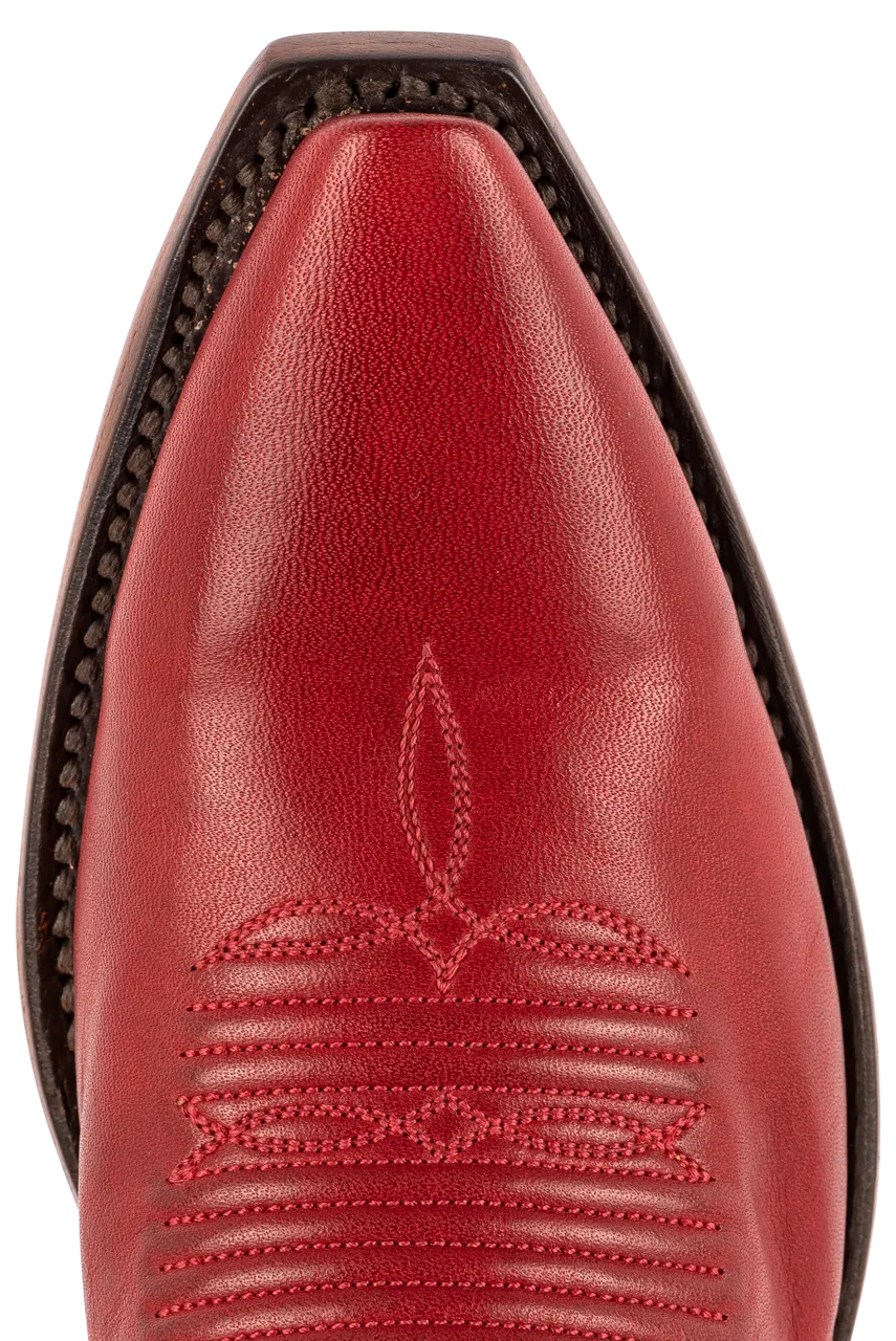 Lucchese Savannah Cowgirl Boots - Red