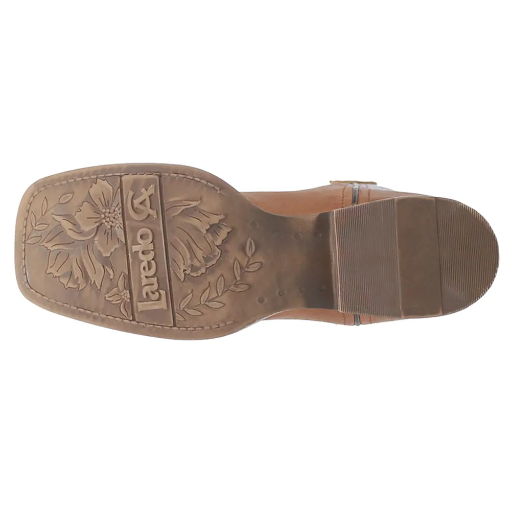 Mara Embroidery Square Toe Cowboy Boots