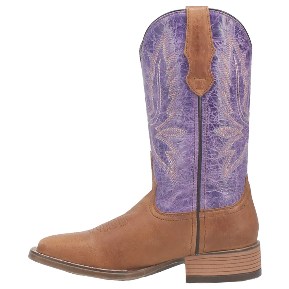 Mara Embroidery Square Toe Cowboy Boots