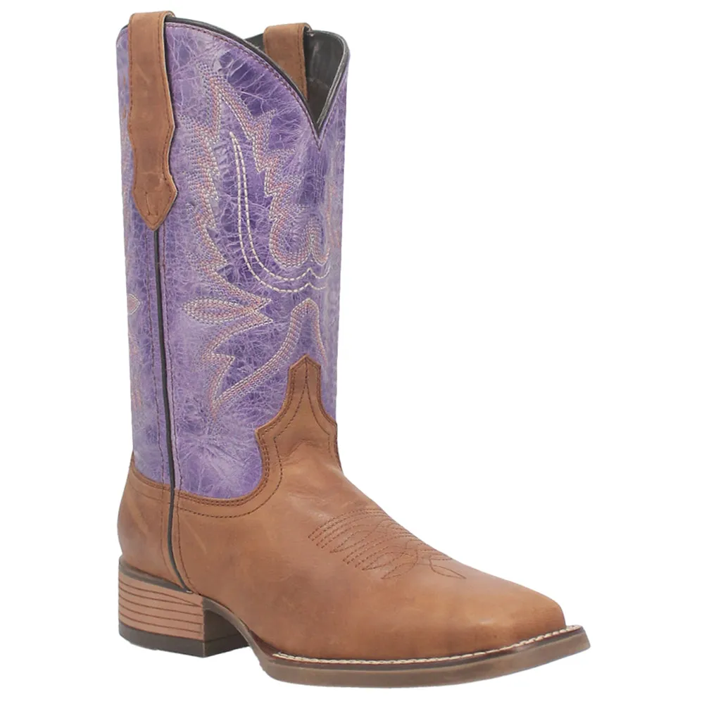 Mara Embroidery Square Toe Cowboy Boots