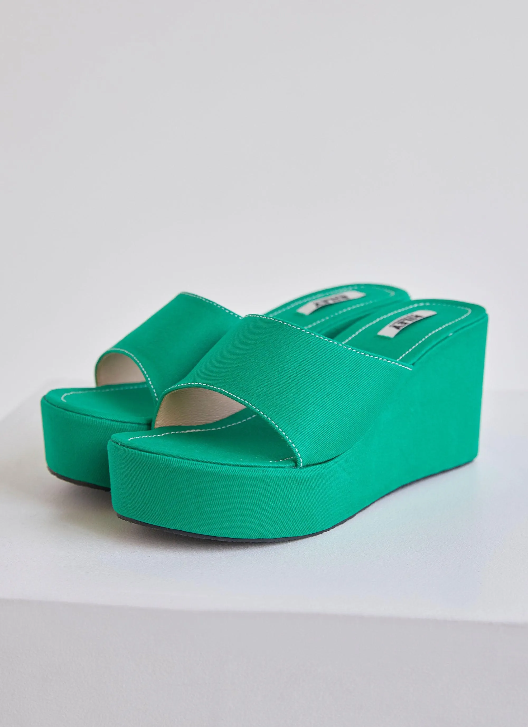 Matcha Me Mule Heel - Military Green