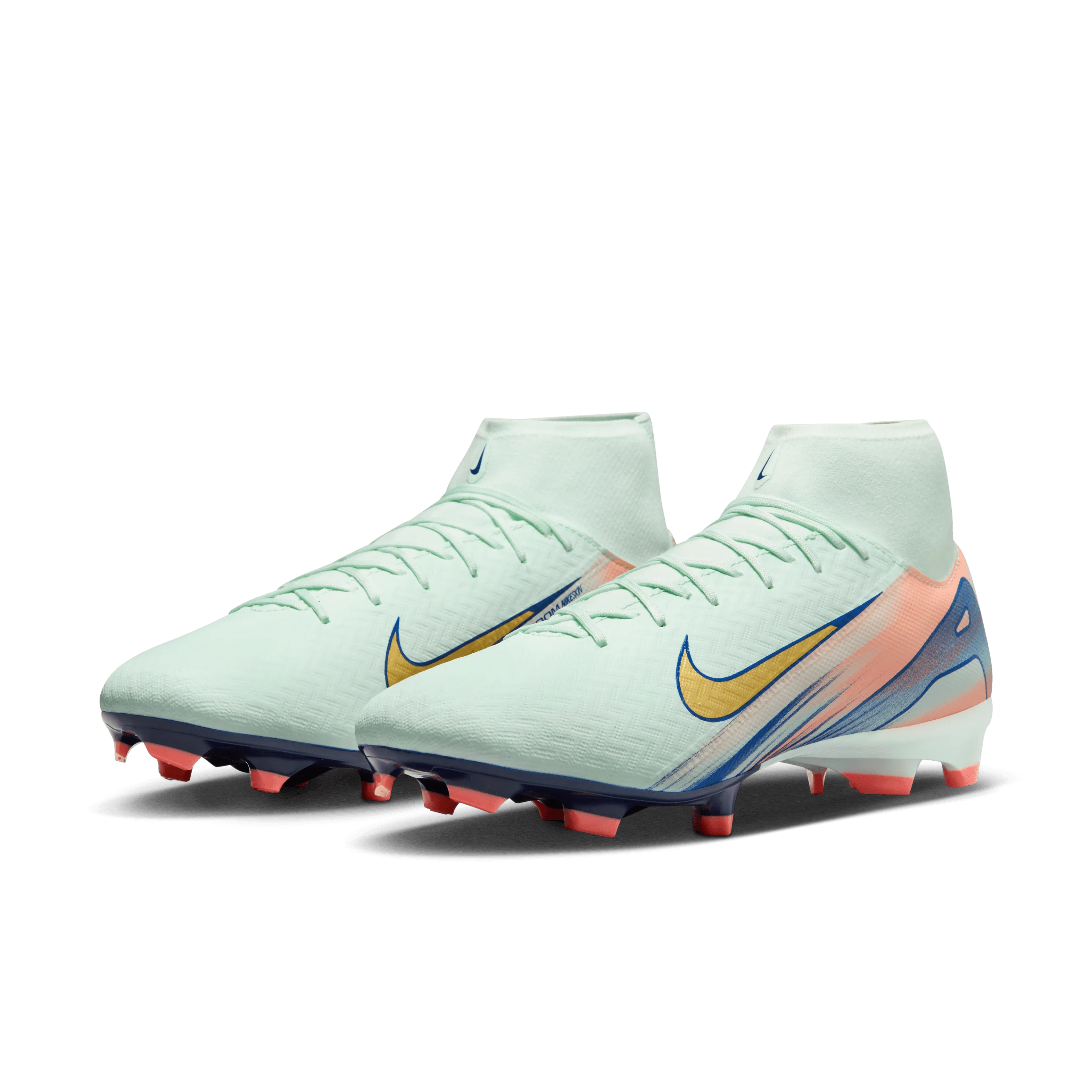Nike Superfly 10 Academy Mercurial Dream Speed MG High Top-BARELY GREEN/MTLC GOLD COIN