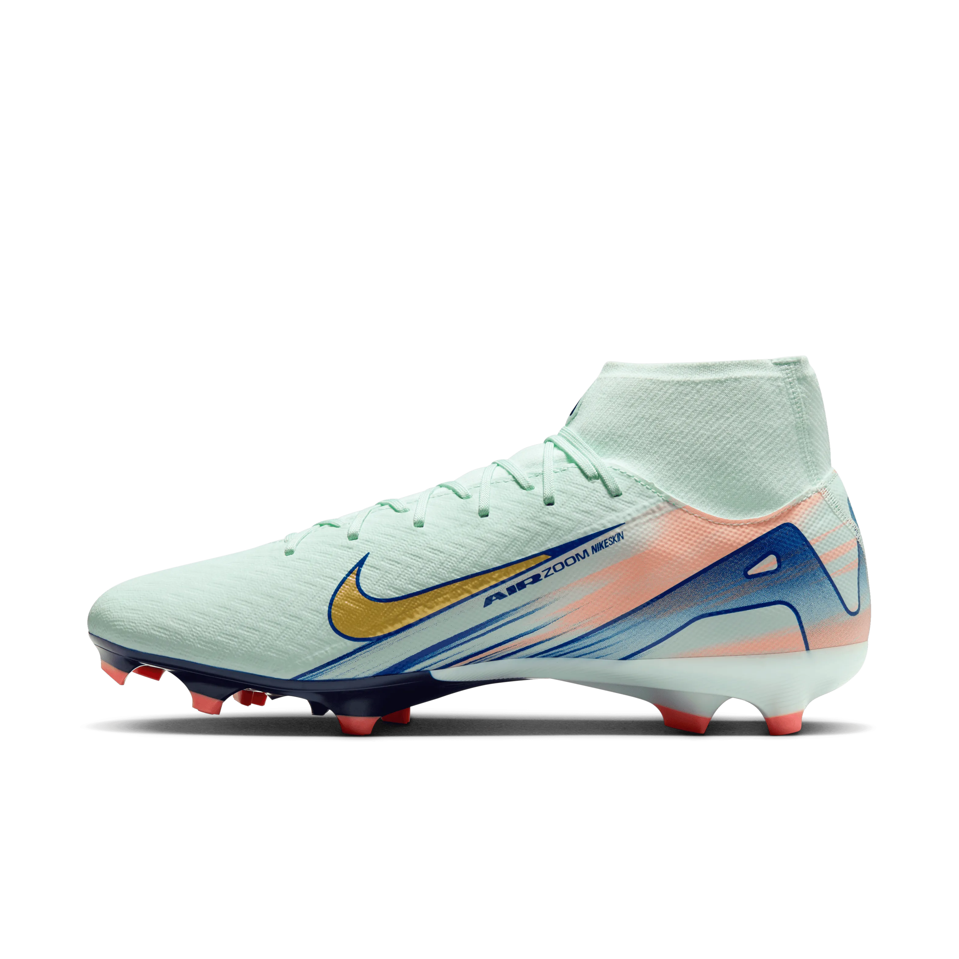 Nike Superfly 10 Academy Mercurial Dream Speed MG High Top-BARELY GREEN/MTLC GOLD COIN