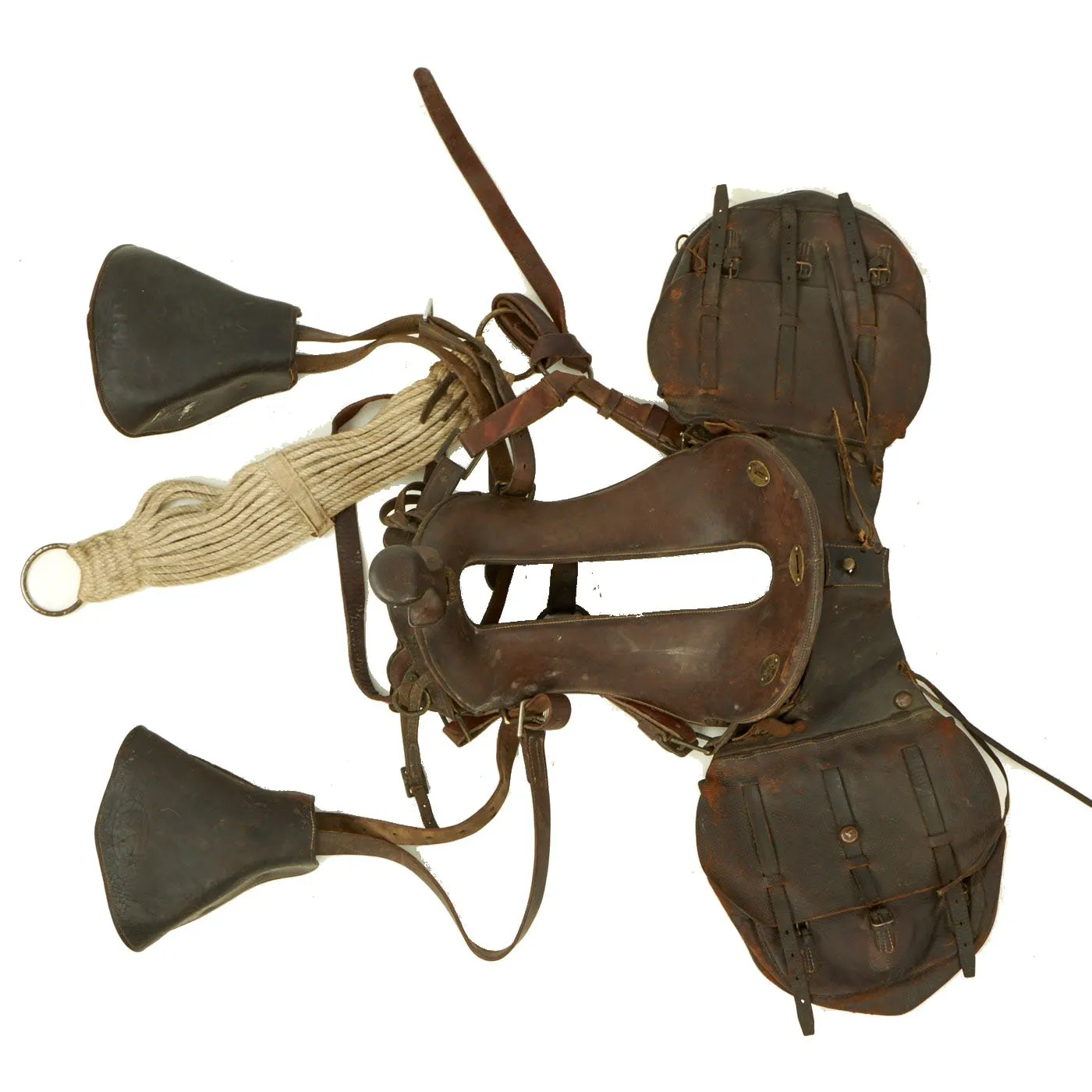 Original U.S. WWI Cavalry McClellan Saddle with Saddle Bags