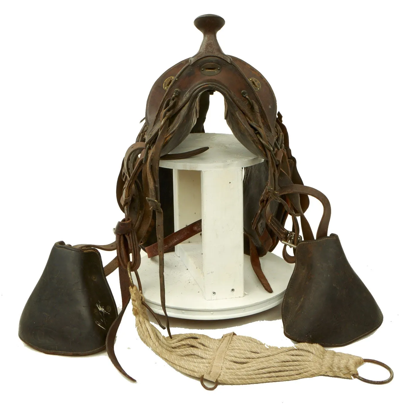 Original U.S. WWI Cavalry McClellan Saddle with Saddle Bags