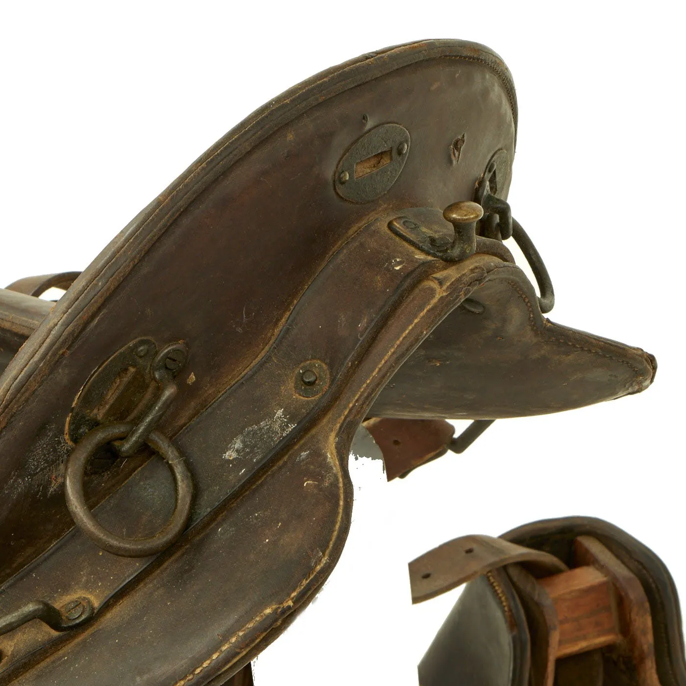 Original U.S. WWI Cavalry McClellan Saddle with Saddle Bags