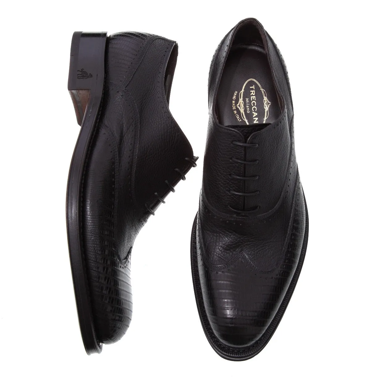 Prato Tejus Skin Oxford Shoes