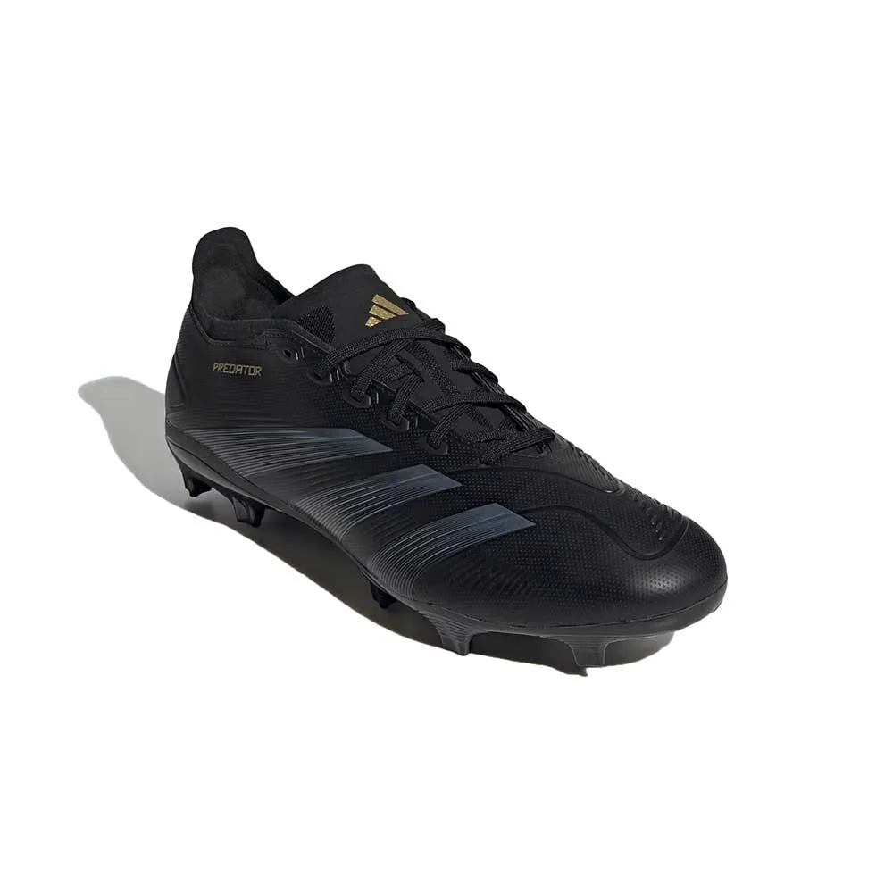 Predator League FG Soccer Cleats - Core Black/Carbon/Gold Metallic - Regular (D)