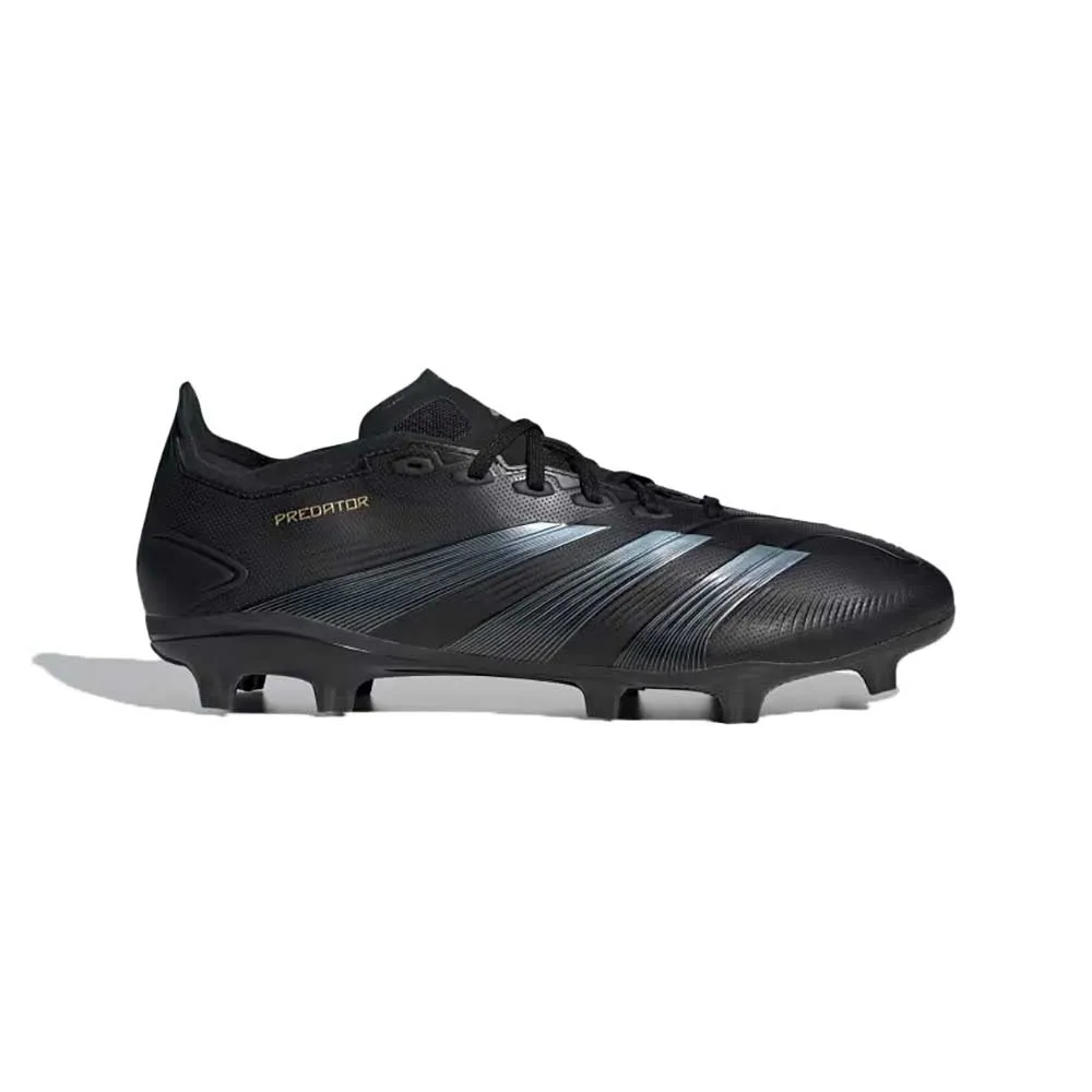 Predator League FG Soccer Cleats - Core Black/Carbon/Gold Metallic - Regular (D)