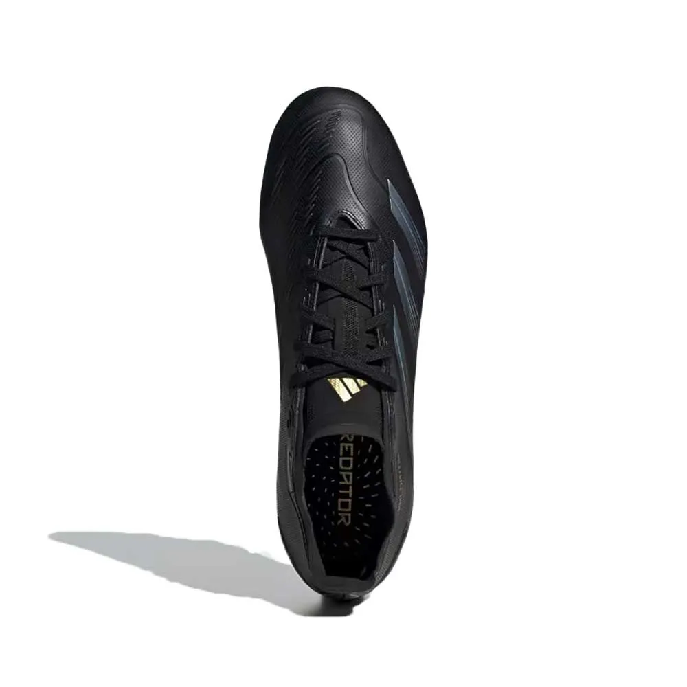 Predator League FG Soccer Cleats - Core Black/Carbon/Gold Metallic - Regular (D)