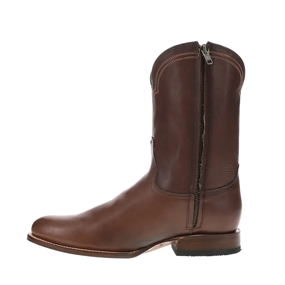 Rancher Zip Round Toe Cowboy Boots