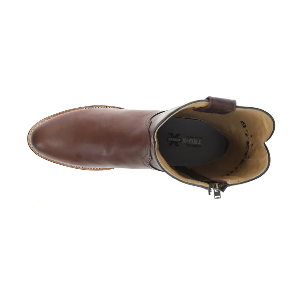 Rancher Zip Round Toe Cowboy Boots