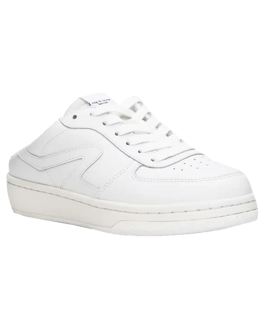 Retro Court Mule in White