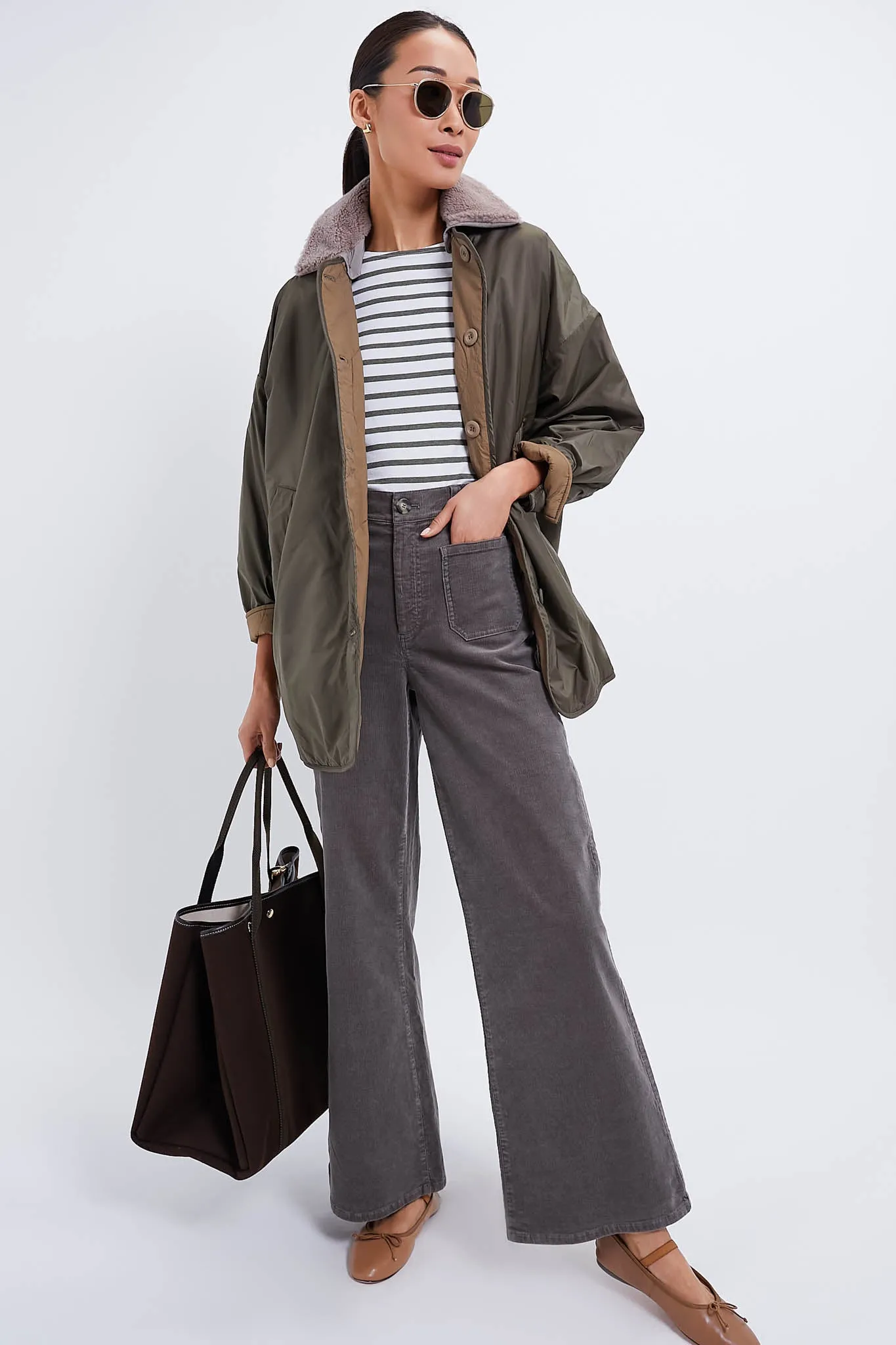 Reversible Kaki Drava Jacket