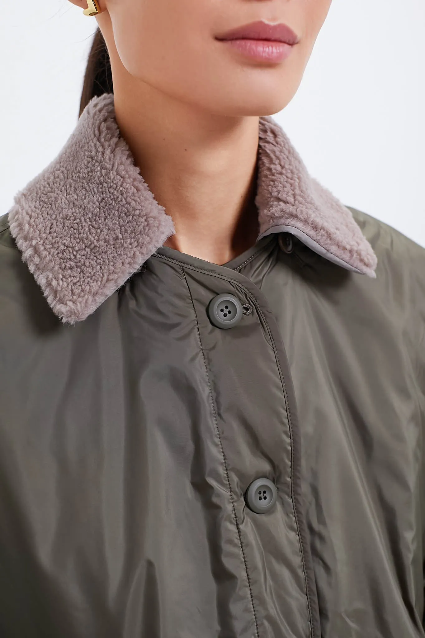 Reversible Kaki Drava Jacket