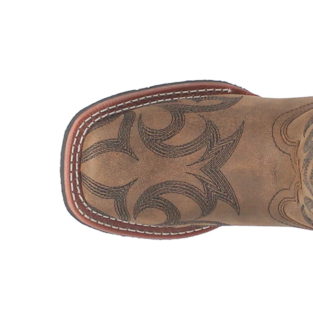 Sariah Embroidery Square Toe Cowboys Boots