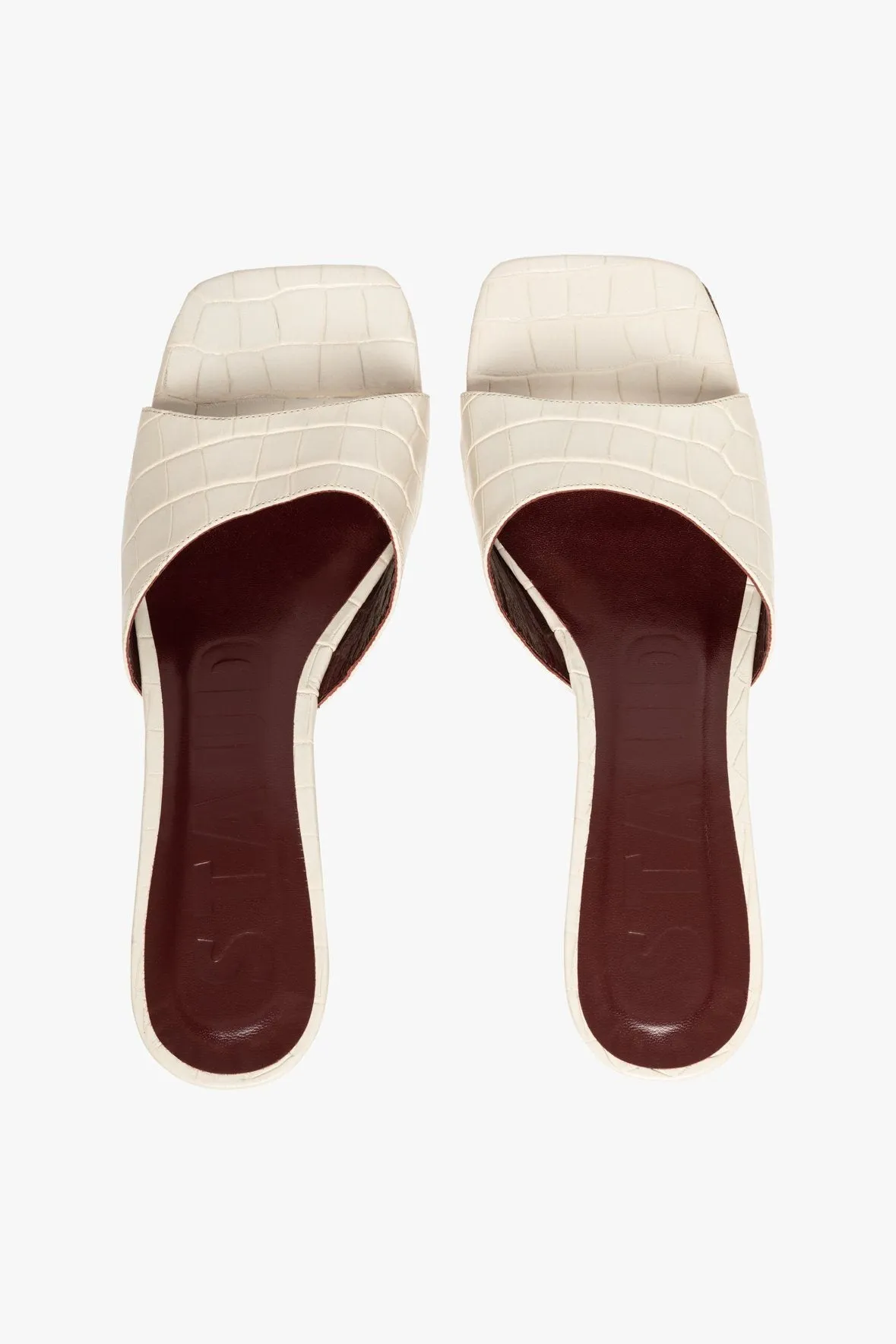 SIMONE MULE | CREAM CROC EMBOSSED
